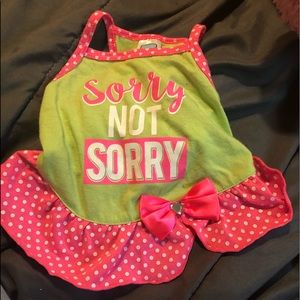 Dog/cat clothes dress never used